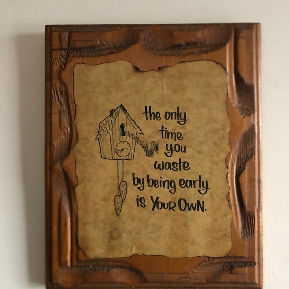 Vtg Wooden Funny Plaque - Picture 2 of 8